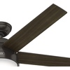 image:imageHunter Anslee Indoor Ceiling Fan with LED Light 52 inch Premier Bronze  Standard Mount Pull Chain 5 Blades For Bedroom Living Room Kitchen 50232Premier Bronze