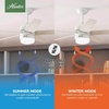 image:imageHunter Bardot Indoor Ceiling Fan Modern 5 Blades 44 inch Matte Black  with LED Light and Pull Chain Standard Mount For Bedroom Living Room Kitchen 52492Fresh White