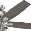 image:imageHunter Bennett Indoor Ceiling Fan Standard Mount 52 inch Matte Black  with LED Lights and Remote Control Quiet 5 Blades For Bedroom Living Room Kitchen 54189Brushed Nickel