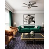 image:imageHunter Bennett Indoor Ceiling Fan Standard Mount 52 inch Matte Black  with LED Lights and Remote Control Quiet 5 Blades For Bedroom Living Room Kitchen 54189Brushed Nickel