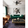 image:imageHunter Bennett Indoor Ceiling Fan Standard Mount 52 inch Matte Black  with LED Lights and Remote Control Quiet 5 Blades For Bedroom Living Room Kitchen 54189Matte Black