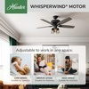 image:imageHunter Bennett Indoor Ceiling Fan Standard Mount 52 inch Matte Black  with LED Lights and Remote Control Quiet 5 Blades For Bedroom Living Room Kitchen 54189Matte Black