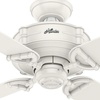image:imageHunter Brunswick Indoor  Outdoor Ceiling Fan with Remote Control 52 Fresh White