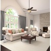 image:imageHunter Builder Deluxe Indoor Ceiling Fan Pull Chain 52 inch New Bronze  with LED Light Standard Mount 5 Blades For Bedroom Living Room Includes Bulbs 53091New Bronze