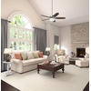 image:imageHunter Builder Deluxe Indoor Ceiling Fan Pull Chain 52 inch New Bronze  with LED Light Standard Mount 5 Blades For Bedroom Living Room Includes Bulbs 53091Brushed Nickel