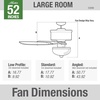 image:imageHunter Builder Deluxe Indoor Ceiling Fan Pull Chain 52 inch New Bronze  with LED Light Standard Mount 5 Blades For Bedroom Living Room Includes Bulbs 53091Brushed Nickel