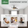 image:imageHunter Builder Deluxe Indoor Ceiling Fan Pull Chain 52 inch New Bronze  with LED Light Standard Mount 5 Blades For Bedroom Living Room Includes Bulbs 53091New Bronze