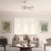 image:imageHunter Builder Elite 42 inch Indoor Ceiling Fan Matte Black Ceiling Fan 3 Speed WhisperWind Motor 53485 for Bedrooms Living Rooms or KitchensFresh White