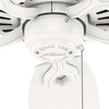 image:imageHunter Builder Elite 42 inch Indoor Ceiling Fan Matte Black Ceiling Fan 3 Speed WhisperWind Motor 53485 for Bedrooms Living Rooms or KitchensFresh White