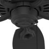 image:imageHunter Builder Elite 42 inch Indoor Ceiling Fan Matte Black Ceiling Fan 3 Speed WhisperWind Motor 53485 for Bedrooms Living Rooms or KitchensMatte Black