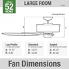image:imageHunter Builder Elite Indoor Ceiling Fan No Light 52 inch Snow White  Standard Mount Pull Chain 5 Blades For Bedroom Living Room Kitchen 53240New Bronze finish