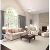 image:imageHunter Builder Elite Indoor Ceiling Fan No Light 52 inch Snow White  Standard Mount Pull Chain 5 Blades For Bedroom Living Room Kitchen 53240Snow White finish
