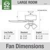 image:imageHunter Builder Plus Indoor Ceiling Fan Pull Chain 52 inch Snow White  with LED Lights Standard Mount 5 Blades For Bedroom Living Room Includes Bulbs 53236Brushed Nickel  Brazilian Cherry