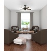 image:imageHunter Builder Plus Indoor Ceiling Fan Pull Chain 52 inch Snow White  with LED Lights Standard Mount 5 Blades For Bedroom Living Room Includes Bulbs 53236New Bronze