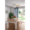 image:imageHunter Crestfield Indoor Ceiling Fan Quiet 42 inch Fresh White  with LED Lights and Pull Chain Low Profile Flush Mount 5 Blades For Bedroom Living Room Kitchen 52152Fresh White