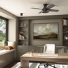 image:imageHunter Dempsey 44 inch Indoor Low Profile Ceiling Fan and Remote Control Noble Bronze Ceiling Fan 3 Speed WhisperWind Motor 59336 for Bedrooms Living Rooms or KitchensNoble Bronze