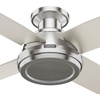 image:imageHunter Dempsey 44 inch Indoor Low Profile Ceiling Fan and Remote Control Noble Bronze Ceiling Fan 3 Speed WhisperWind Motor 59336 for Bedrooms Living Rooms or KitchensBrushed Nickel