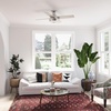 image:imageHunter Dempsey 44 inch Indoor Low Profile Ceiling Fan and Remote Control Noble Bronze Ceiling Fan 3 Speed WhisperWind Motor 59336 for Bedrooms Living Rooms or KitchensBrushed Nickel