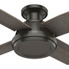 image:imageHunter Dempsey 44 inch Indoor Low Profile Ceiling Fan and Remote Control Noble Bronze Ceiling Fan 3 Speed WhisperWind Motor 59336 for Bedrooms Living Rooms or KitchensNoble Bronze