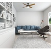 image:imageHunter Dempsey Indoor Ceiling Fan Modern 4 Blades 44 inch Fresh White  with LED Light and Remote Control Standard Mount For Bedroom Living Room Kitchen 59246Noble Bronze