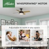 image:imageHunter Dempsey Indoor Ceiling Fan Modern 4 Blades 44 inch Fresh White  with LED Light and Remote Control Standard Mount For Bedroom Living Room Kitchen 59246Noble Bronze