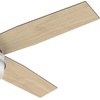 image:imageHunter Dempsey Indoor Ceiling Fan Modern 4 Blades 44 inch Fresh White  with LED Light and Remote Control Standard Mount For Bedroom Living Room Kitchen 59246Brushed Nickel  Light Gray Oak