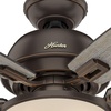 image:imageHunter Donegan Indoor Ceiling Fan with LED Light and Pull Chain Control 44 BronzeDark
