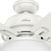 image:imageHunter Donegan Indoor Ceiling Fan with LED Light and Pull Chain Control 52 Fresh White