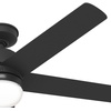 image:imageHunter Fan 52 inch Casual Matte Black Outdoor Ceiling Fan with LED Light Kit Renewed