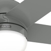 image:imageHunter Fan 52 inch Casual Quartz Grey Outdoor Ceiling Fan with LED Light Kit Renewed