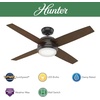 image:imageHunter Fan 52 inch Ceiling Fan with Light Outdoor or Indoor Noble Bronze Ceiling Fan for Porch Living Room Office Kitchen Garage 4 Blades Renewed