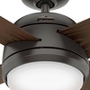 image:imageHunter Fan 52 inch Ceiling Fan with Light Outdoor or Indoor Noble Bronze Ceiling Fan for Porch Living Room Office Kitchen Garage 4 Blades Renewed