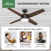 image:imageHunter Fan 52 inch Ceiling Fan with Light Outdoor or Indoor Noble Bronze Ceiling Fan for Porch Living Room Office Kitchen Garage 4 Blades Renewed