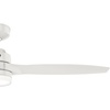 image:imageHunter Fan 52 inch Ceiling Fan with Light Outdoor or Indoor White Ceiling Fan for Porch Living Room Office Kitchen Garage 3 Blades Renewed