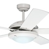 image:imageHunter Fan 52 inch Ceiling Fan with Light Outdoor or Indoor White Ceiling Fan for Porch Living Room Office Kitchen Garage 5 Blades Renewed