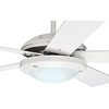 image:imageHunter Fan 52 inch Ceiling Fan with Light Outdoor or Indoor White Ceiling Fan for Porch Living Room Office Kitchen Garage 5 Blades Renewed
