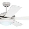 image:imageHunter Fan 52 inch Ceiling Fan with Light Outdoor or Indoor White Ceiling Fan for Porch Living Room Office Kitchen Garage 5 Blades Renewed