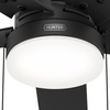 image:imageHunter Fan 52 inch Ceiling Fan with Light and Pull Chain Outdoor or Indoor Matte Black Ceiling Fan for Porch Living Room Office Kitchen Garage 5 Blades Renewed