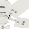 image:imageHunter Fan 52 inch Ceiling Fan with No Light Outdoor or Indoor Matte White Ceiling Fan with Pull Chain for Porch Living Room Office Kitchen Garage 5 Blades Renewed