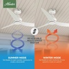 image:imageHunter Fan 52 inch Ceiling Fan with No Light Outdoor or Indoor Matte White Ceiling Fan with Remote for Porch Living Room Office Kitchen Garage 3 Blades Renewed