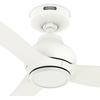 image:imageHunter Fan 52 inch Ceiling Fan with No Light Outdoor or Indoor Matte White Ceiling Fan with Remote for Porch Living Room Office Kitchen Garage 3 Blades Renewed