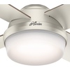 image:imageHunter Fan 52 inch Contemporary Matte Nickel IndoorOutdoor Ceiling Fan with LED Light Kit and Remote Control Renewed