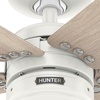 image:imageHunter Fan 52 inch Fresh White IndoorOutdoor Ceiling Fan with 5 Blades for Patios Bedroom Living Room Office Kitchen Renewed CC5C29C29