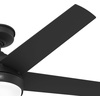 image:imageHunter Fan 52 inch Matte Black IndoorOutdoor Ceiling Fan with Light for Bedroom Living Room Office Basement Kitchen Patio CC5C25C89 RenewedMatte Black