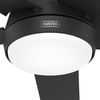 image:imageHunter Fan 52 inch Matte Black IndoorOutdoor Ceiling Fan with Light for Bedroom Living Room Office Basement Kitchen Patio CC5C25C89 RenewedMatte Black