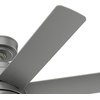 image:imageHunter Fan 52 inch Matte Silver IndoorOutdoor Ceiling Fan with Light and Remote Control for Bedroom Living Room Office Basement Kitchen Patio CC5C23C76 Renewed