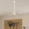 image:imageHunter Fan 52 inch Outdoor Industrial Ceiling fan 3Blade Renewed Fresh White