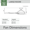 image:imageHunter Fan 52 inch Outdoor Industrial Ceiling fan 3Blade Renewed Fresh White