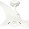 image:imageHunter Fan 60 inch Ceiling Fan with Light and Remote Outdoor or Indoor White Ceiling Fan for Porch Living Room Office Kitchen Garage 3 Blades Renewed