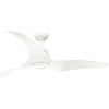image:imageHunter Fan 60 inch Ceiling Fan with Light and Remote Outdoor or Indoor White Ceiling Fan for Porch Living Room Office Kitchen Garage 3 Blades Renewed